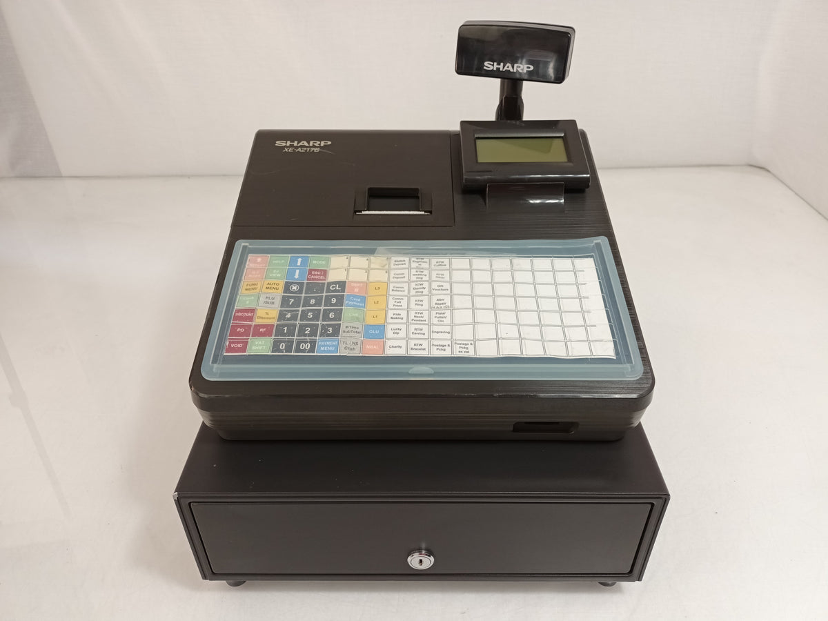 Sharp XE-A217B Electronic Cash Register Till Thermal Printer No Key/SD Card