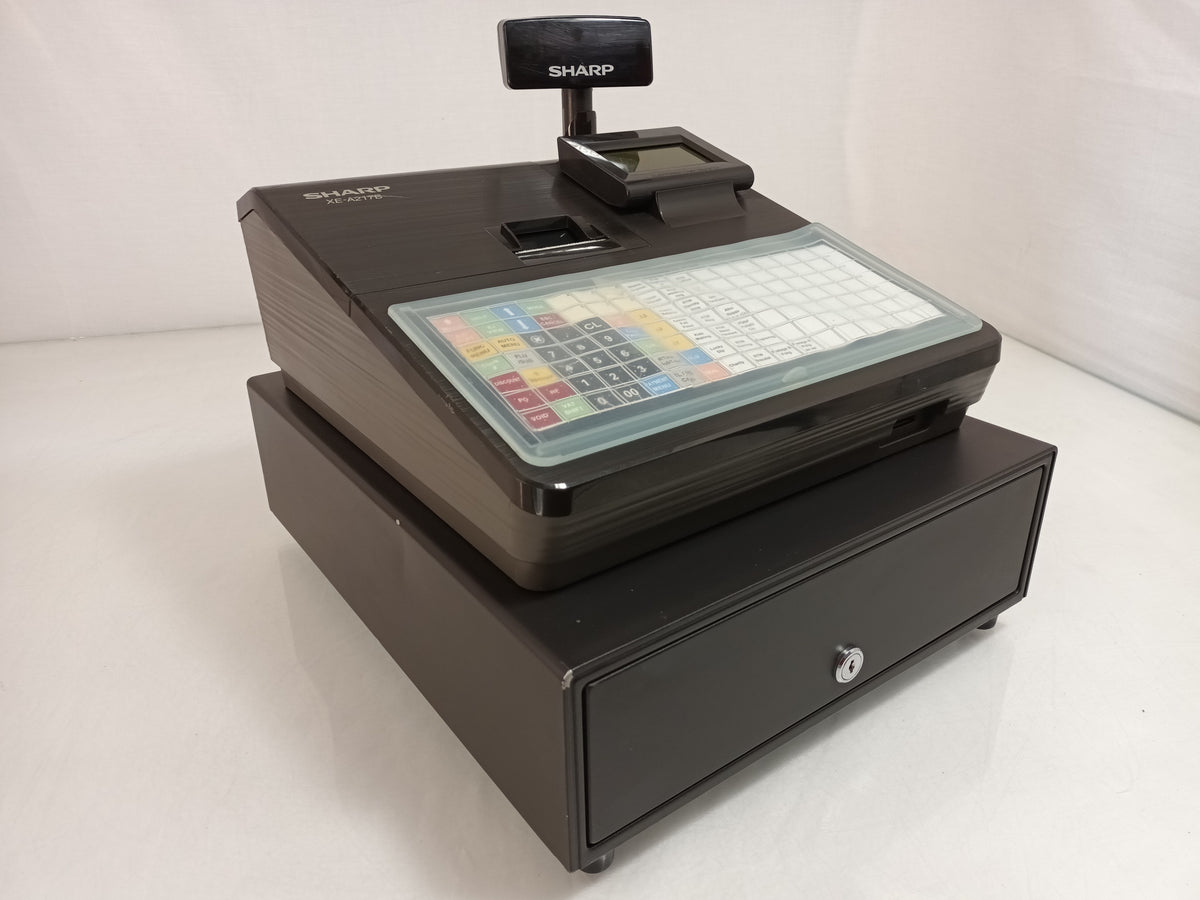 Sharp XE-A217B Electronic Cash Register Till Thermal Printer No Key/SD Card