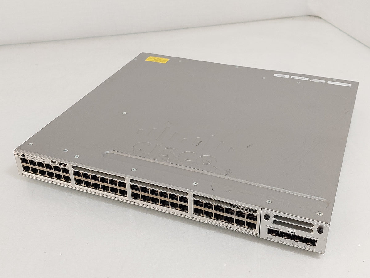 Cisco Catalyst WS-C3850-48T 48-Port Gigabit Managed Stackable Network Switch