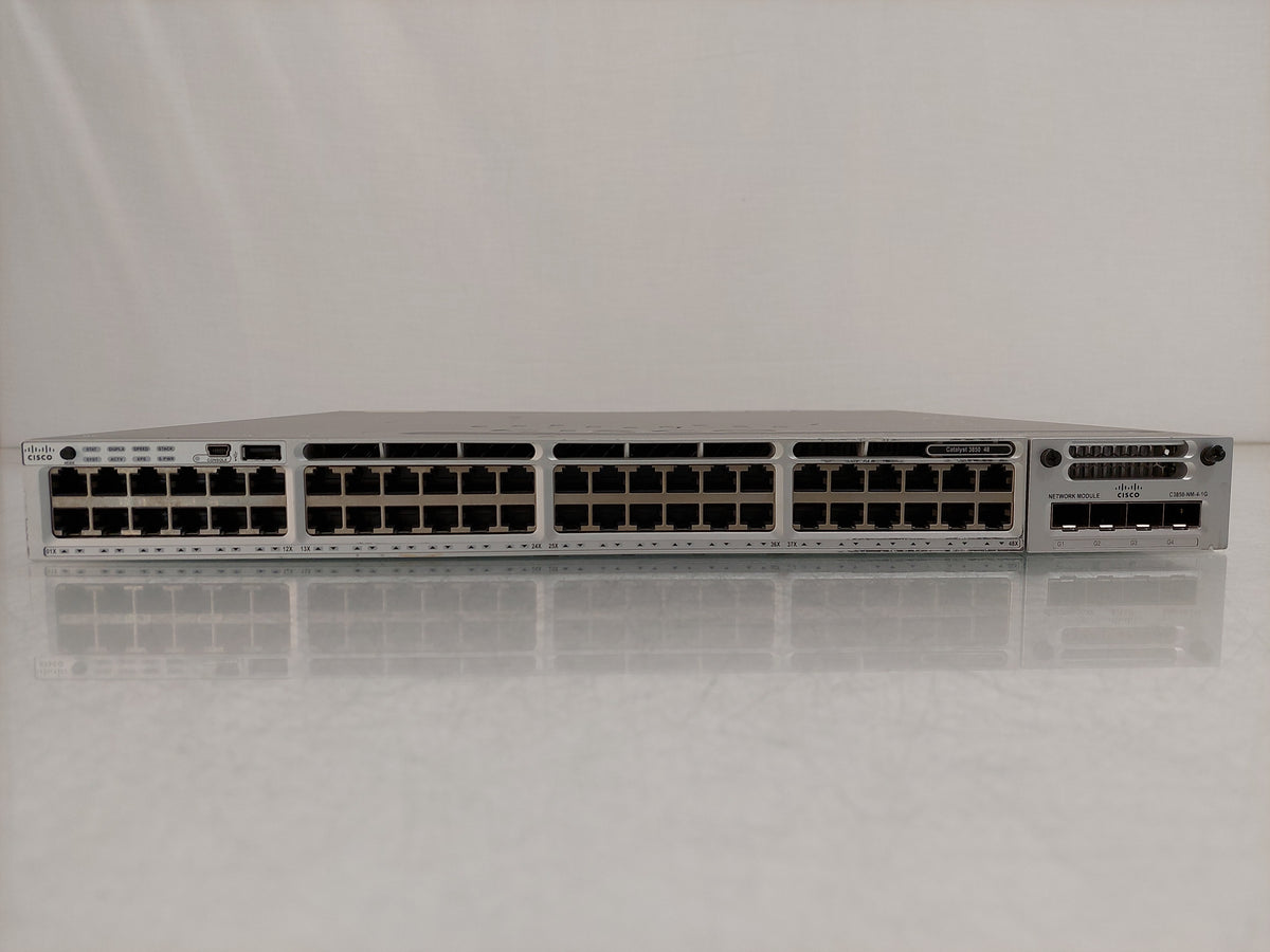 Cisco Catalyst WS-C3850-48T 48-Port Gigabit Managed Stackable Network Switch