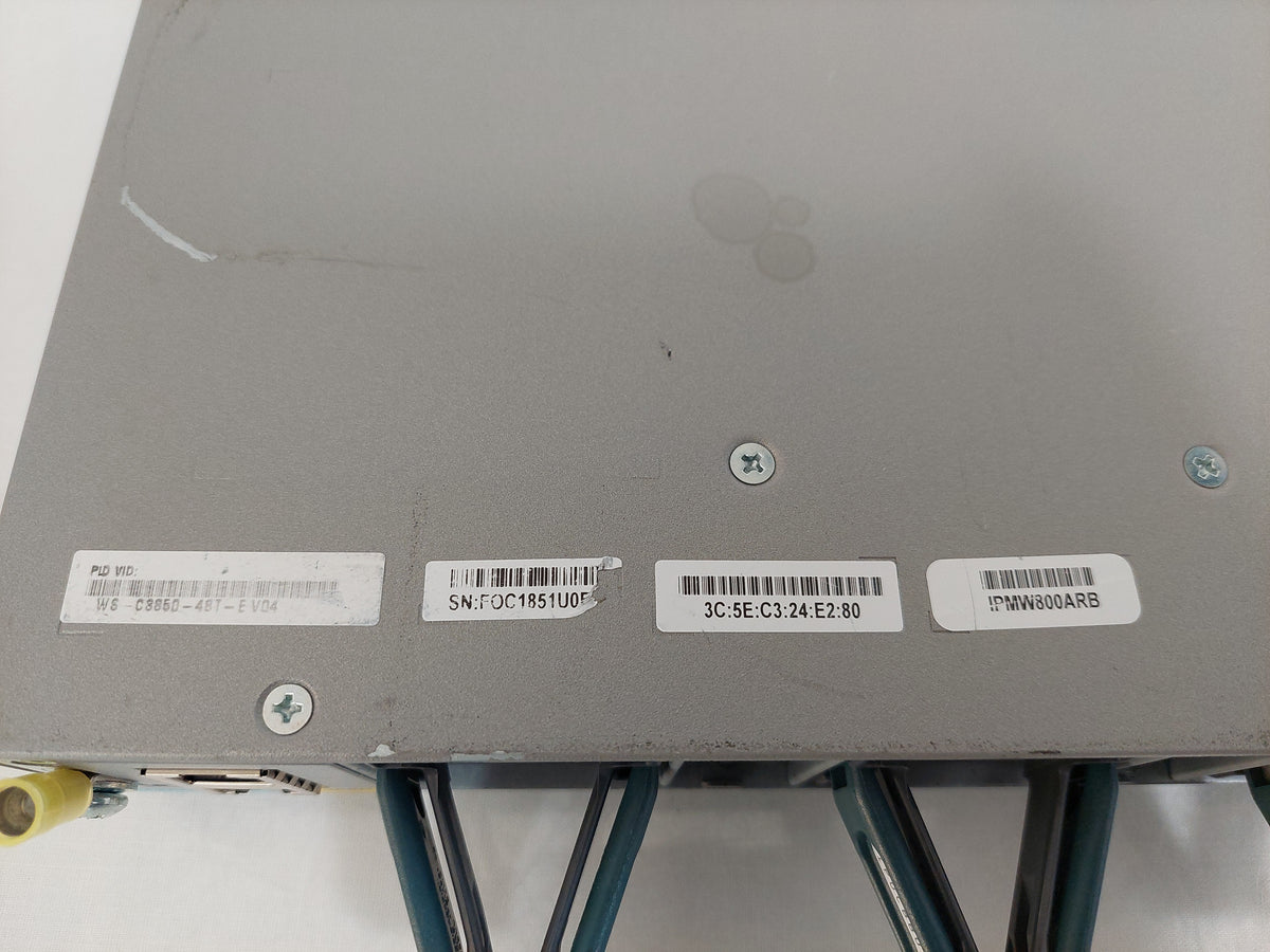 Cisco Catalyst WS-C3850-48T 48-Port Gigabit Managed Stackable Network Switch