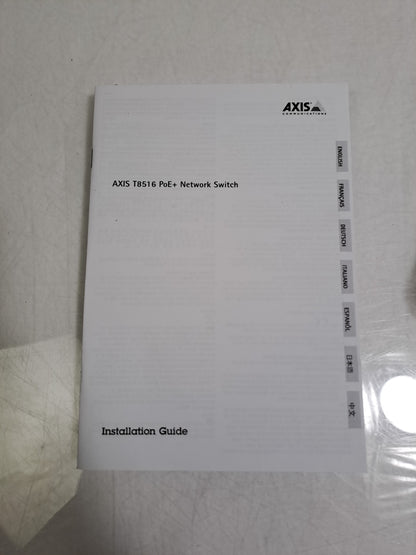 Axis T8516 16-Port Gigabit PoE+ Managed Network Switch 5801-693 New