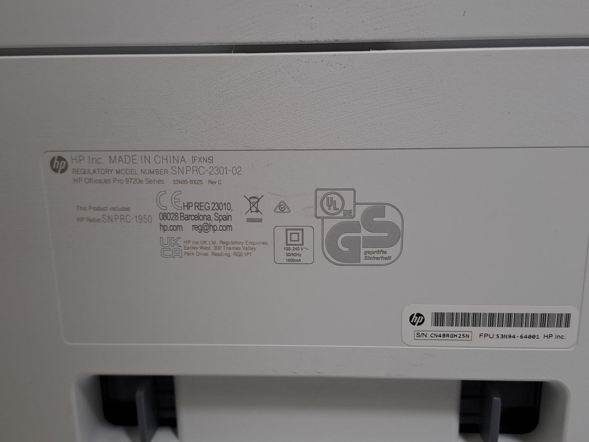 HP OfficeJet Pro 9720e A3 Colour Wireless All-in-One Inkjet Printer Tested