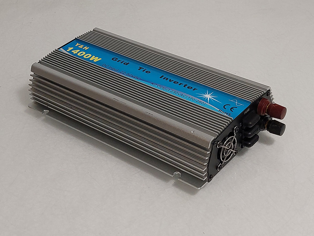 Y&H GTI-1400W 1400W MPPT Grid Tie Solar Inverter 22-50V DC 230V Power Tested
