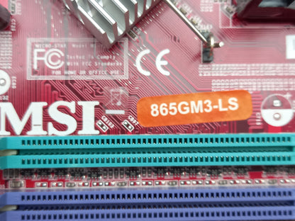 MSI 865GM3-LS DDR1 Socket A (462-pin) Motherboard With I/O Shield