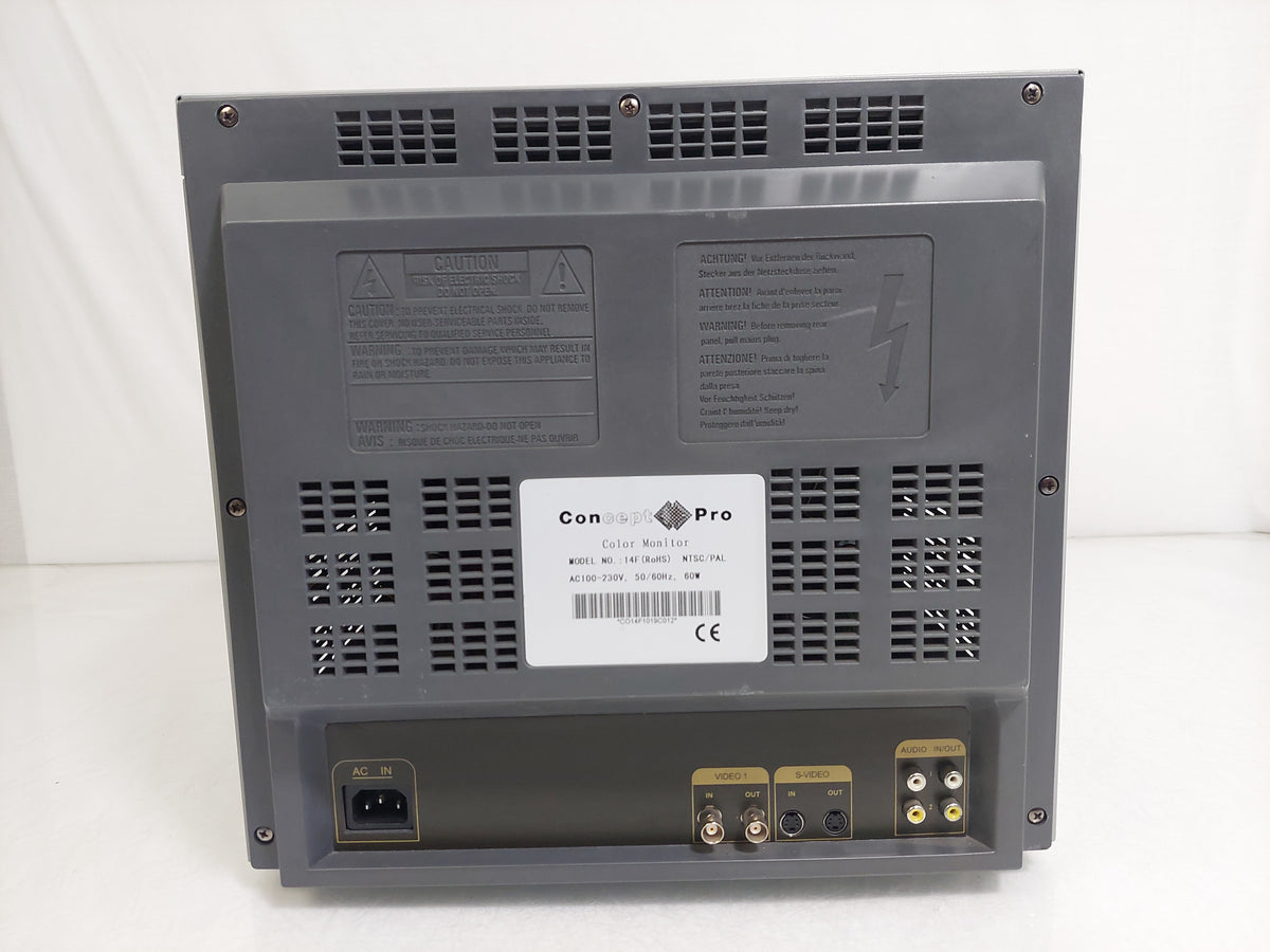Concept Pro CP-14F 14" CRT Colour CCTV Security Video Monitor BNC Vintage