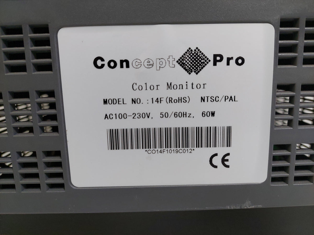 Concept Pro CP-14F 14" CRT Colour CCTV Security Video Monitor BNC Vintage