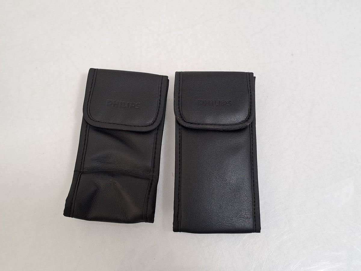 Philips LFH488 Pocket Memo Cassette Dictaphone Recorder Mic Cases Power Tested