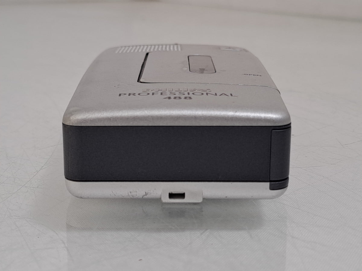 Philips LFH488 Pocket Memo Cassette Dictaphone Recorder Mic Cases Power Tested