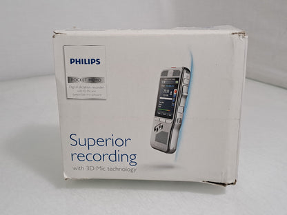 Philips DPM8000 PocketMemo Digital Voice Recorder Dictaphone 4GB SD Tested