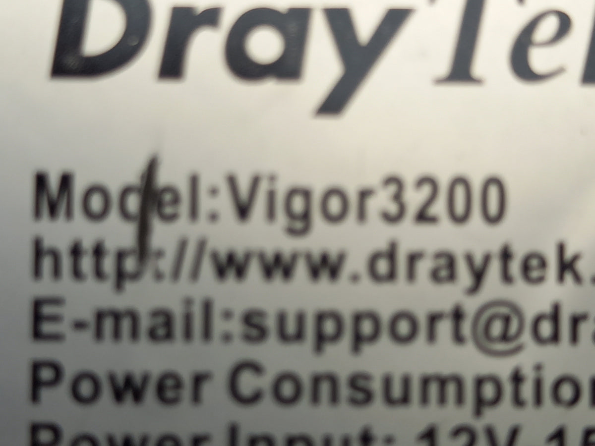 DrayTek Vigor 3200 Multi-WAN Security Router - No PSU