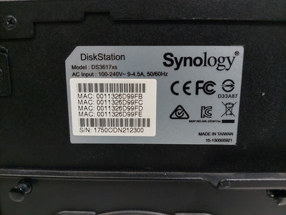 Synology DiskStation DS3617xs 12-Bay Network Attached Storage NAS - No HDD's