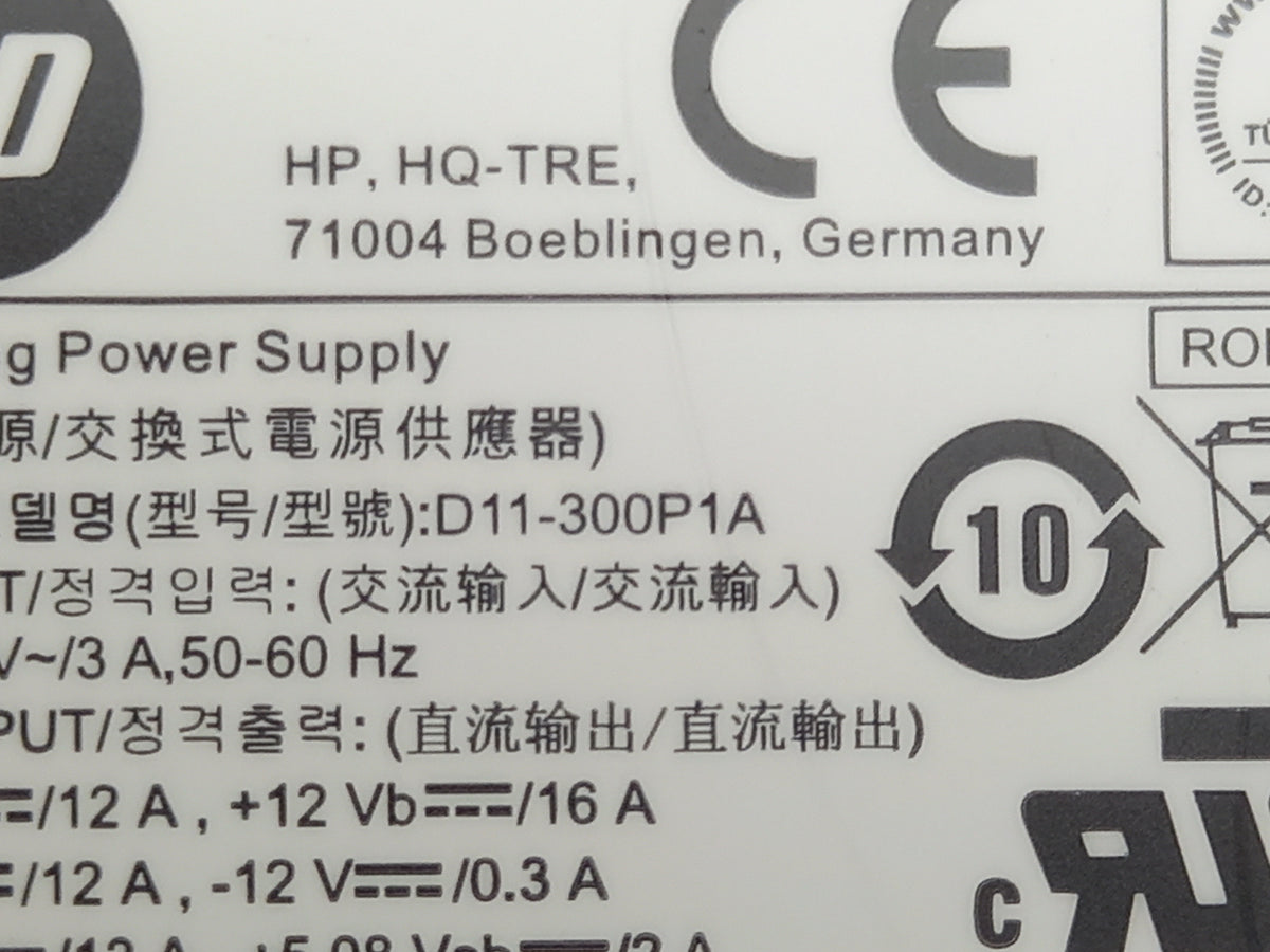 HP D11-300p1A 300W Desktop Power Supply D11-300p1A 667892-001