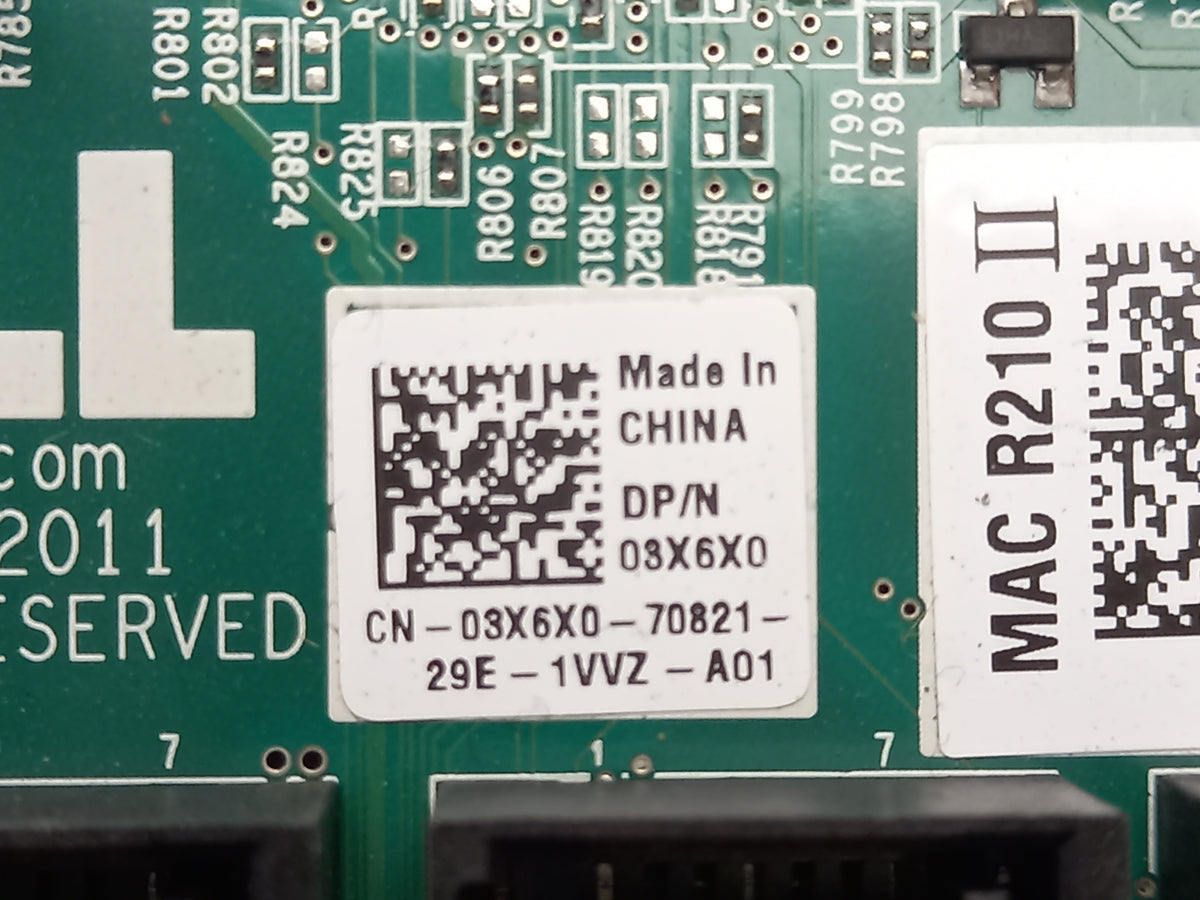 Dell PowerEdge R210 Socket LGA1155 DDR3 Motherboard 03X6X0 3X6X0