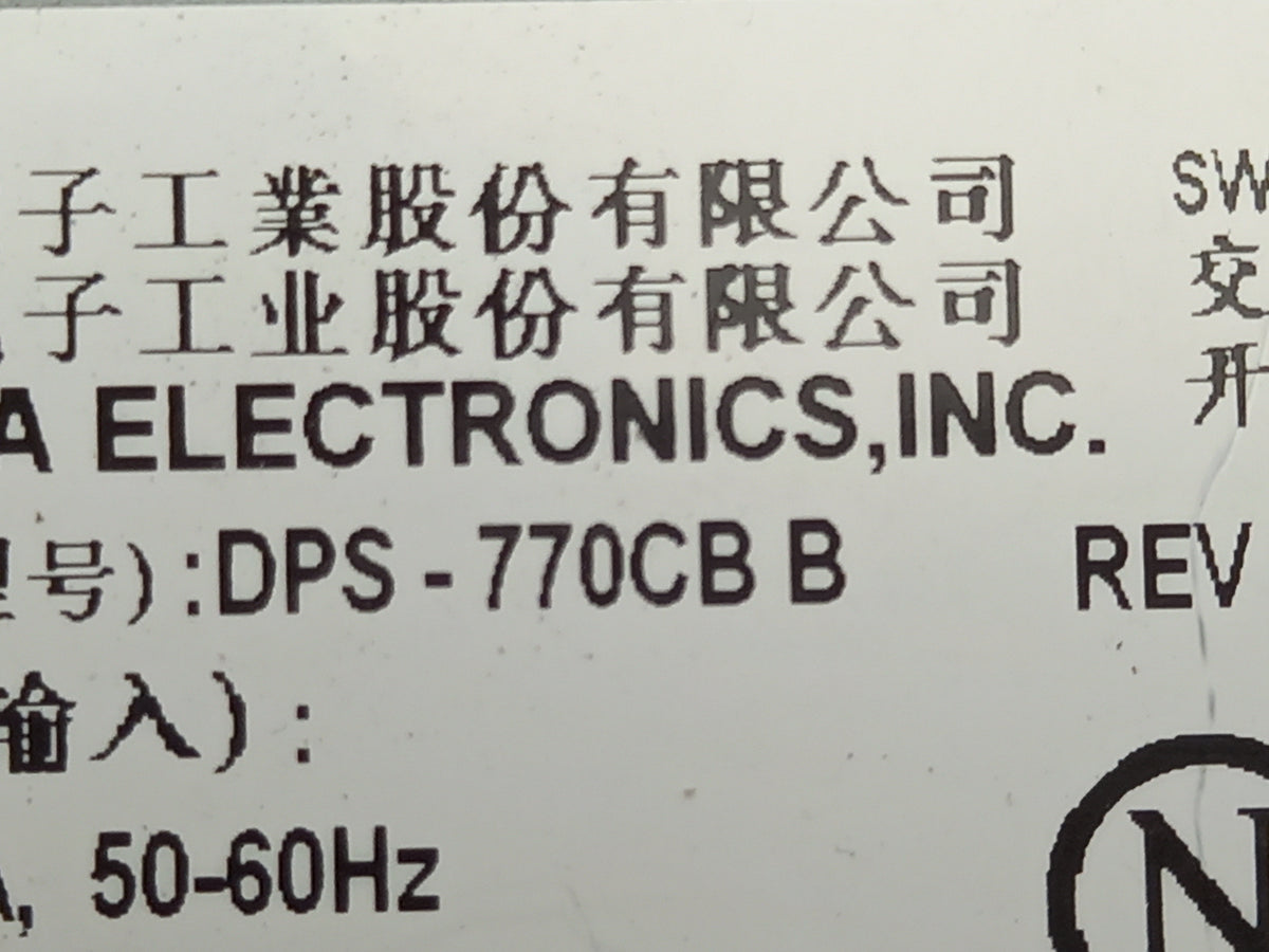 Delta Electronics 770W Redundant Server Power Supply Unit DPS-770CB B