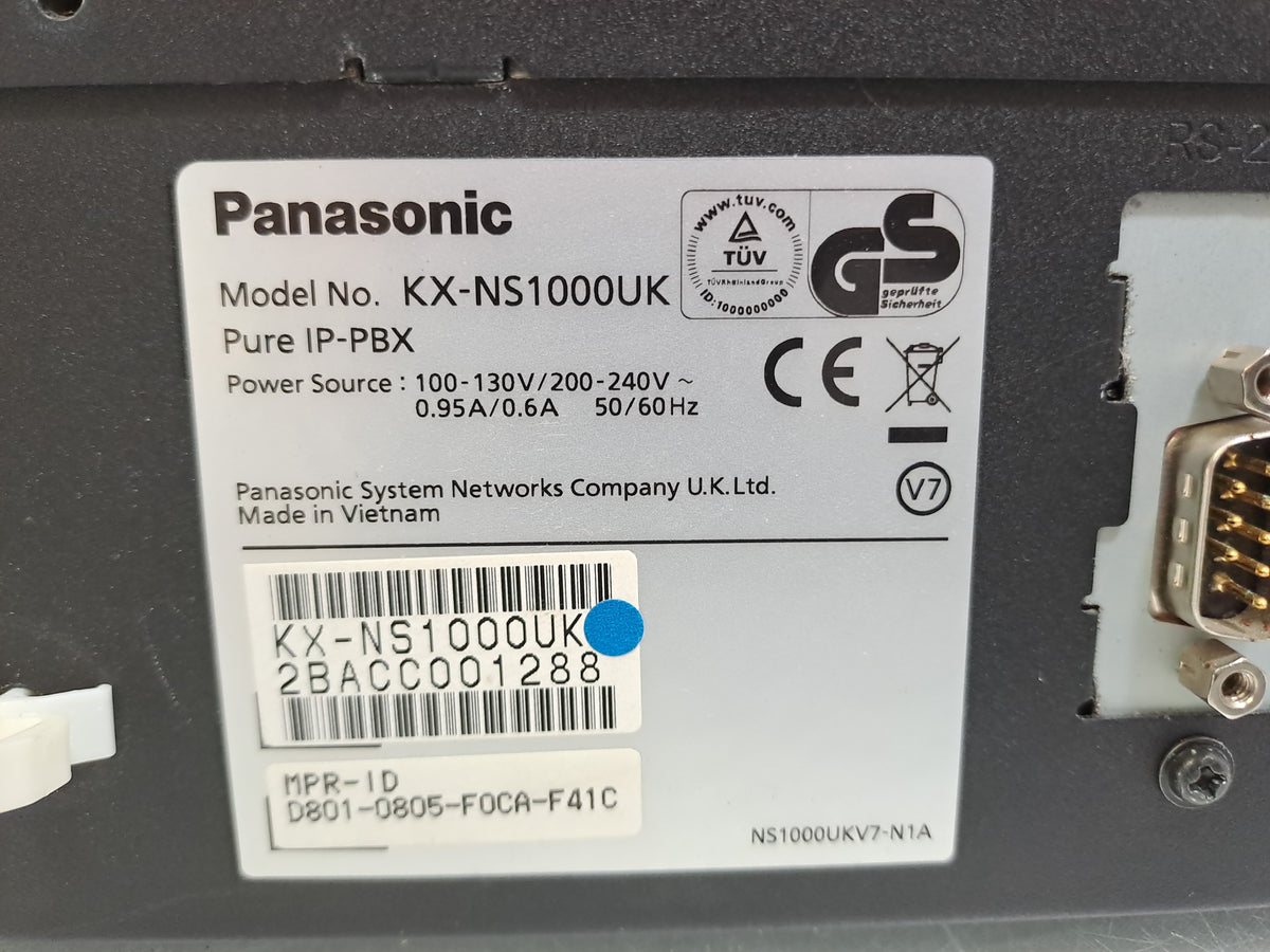 Panasonic KX-NS1000 Smart Hybrid PBX Server KX-NS0130 Stack-M Tested