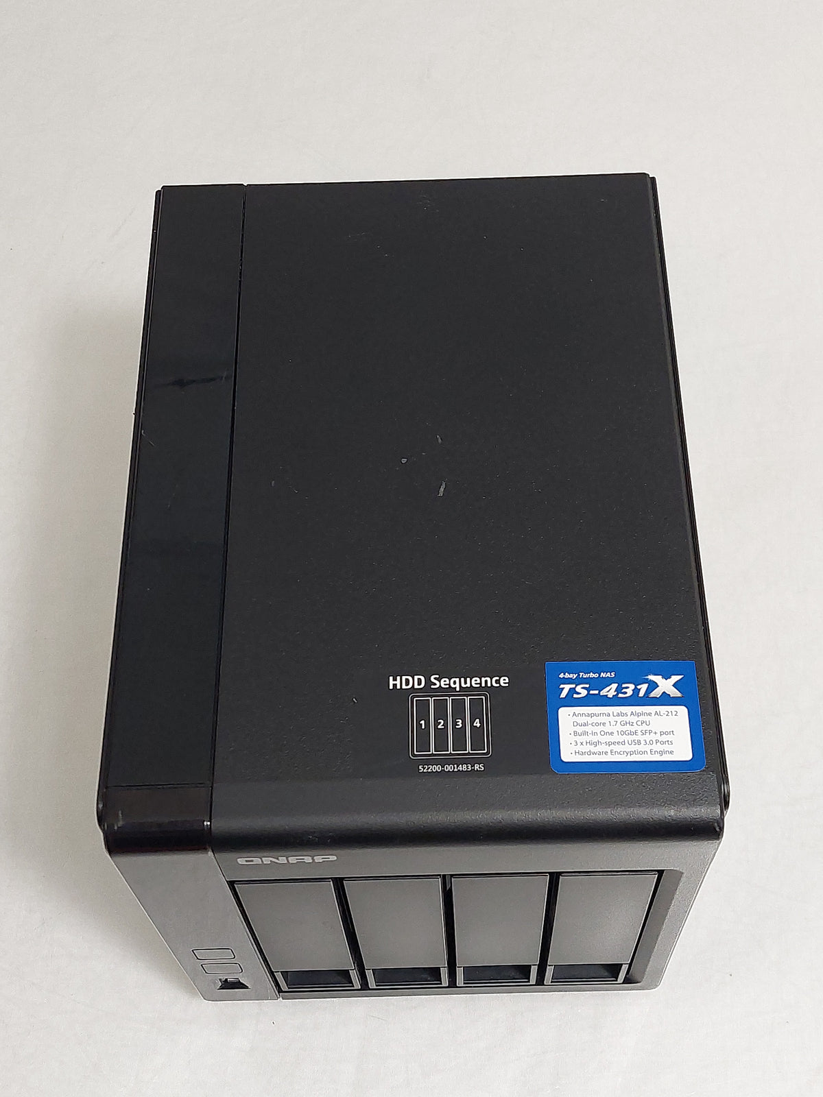 QNAP TS-431X 4-Bay NAS 10GbE SFP+ Network Storage No HDDs PSU Included Tested