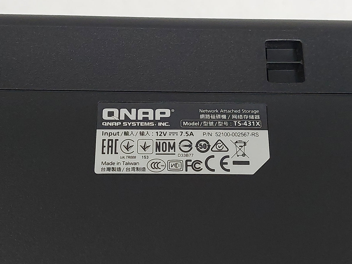 QNAP TS-431X 4-Bay NAS 10GbE SFP+ Network Storage No HDDs PSU Included Tested