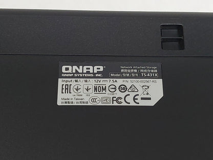 QNAP TS-431X 4-Bay NAS 10GbE SFP+ Network Storage No HDDs PSU Included Tested