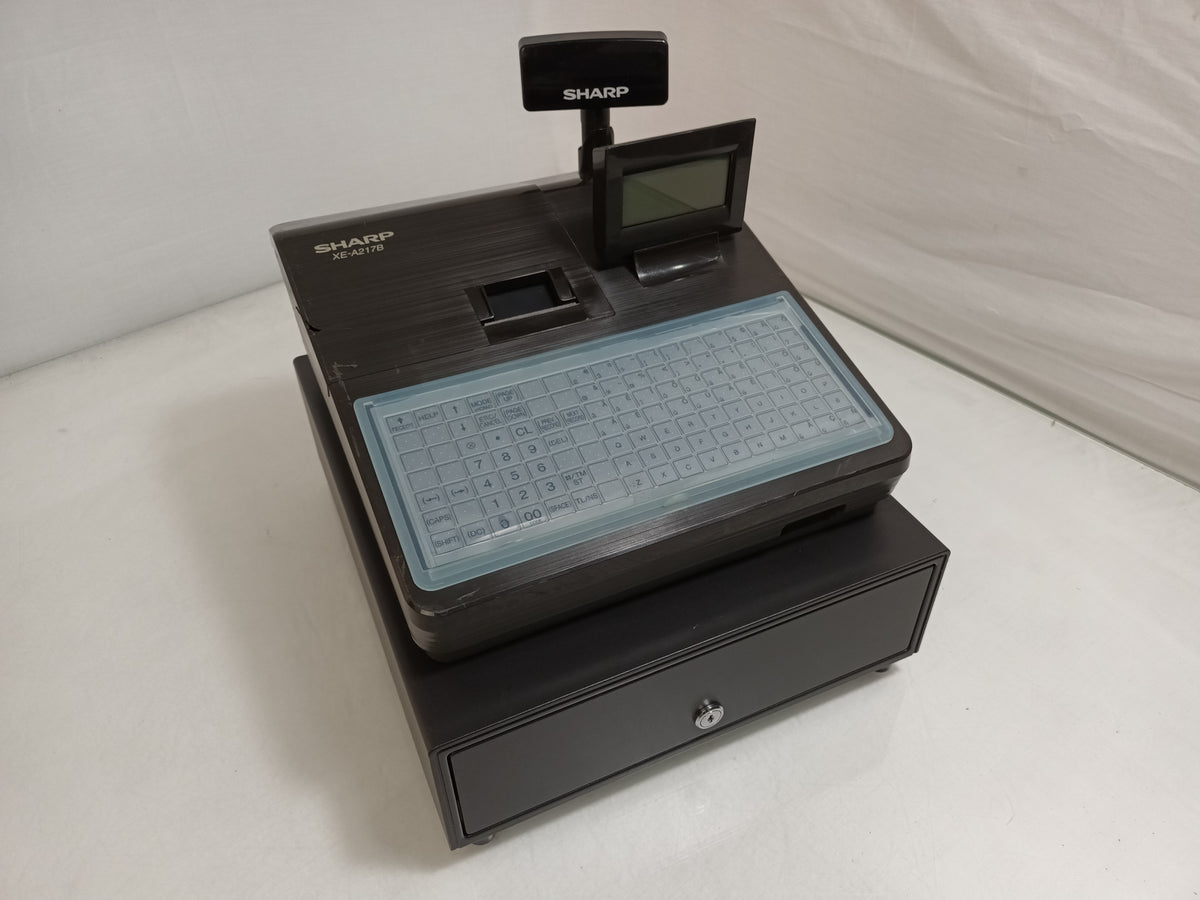 Sharp XE-A217B Electronic Cash Register Till Factory Reset Tested No Key
