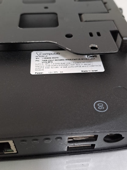 CompuLab fit-PC3i G-T40E 2GB 4-Port PoE Fanless Mini PC PSU No SSD