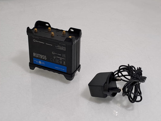 Teltonika RUT955 4G LTE Dual SIM Industrial Router RS232 RS485 GPS WiFi PSU