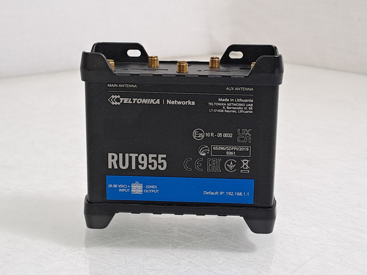 Teltonika RUT955 4G LTE Dual SIM Industrial Router RS232 RS485 GPS WiFi PSU