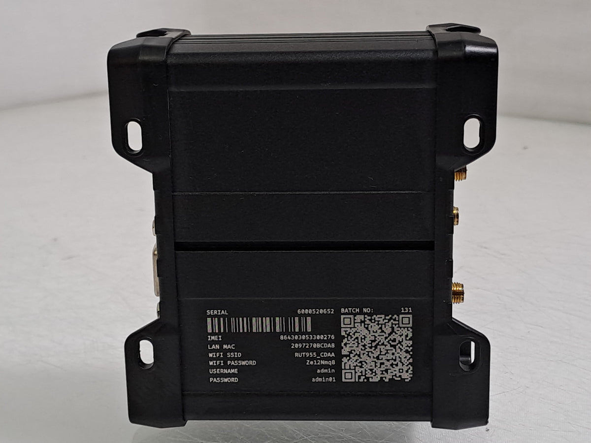 Teltonika RUT955 4G LTE Dual SIM Industrial Router RS232 RS485 GPS WiFi PSU