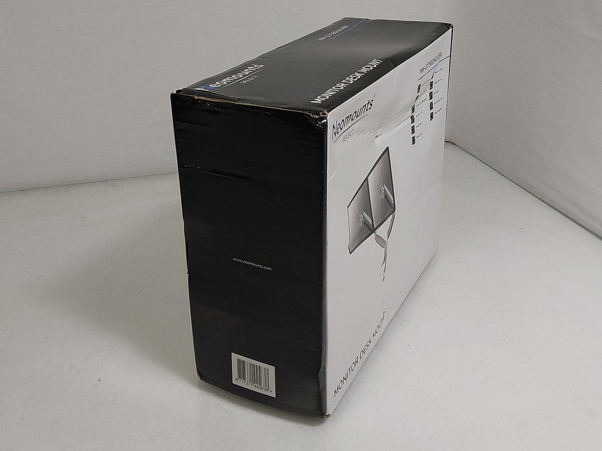 Neomounts NM-D750DSILVER Dual Monitor Gas Spring Desk Mount 10-32in Silver