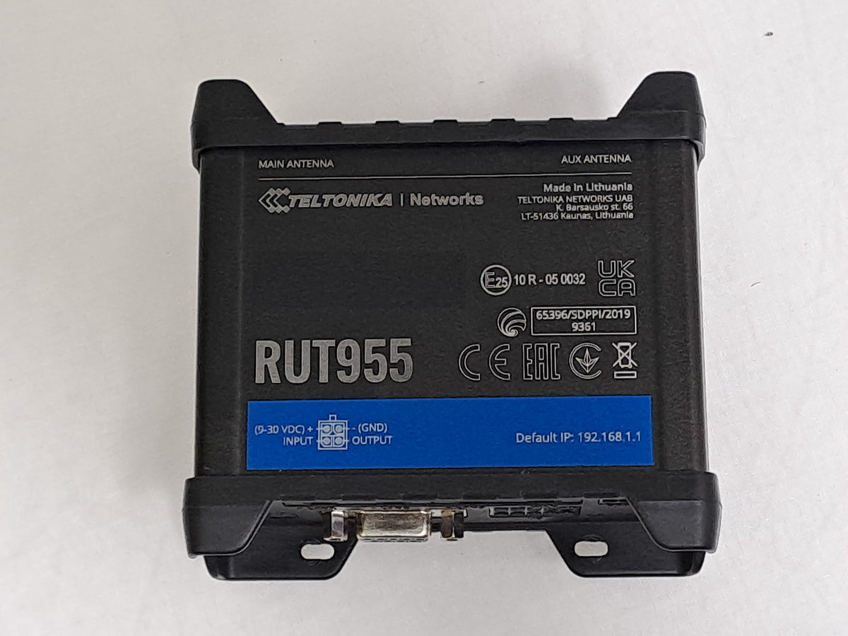 Teltonika RUT955 4G LTE Dual SIM Industrial Router RS232 RS485 GPS No PSU