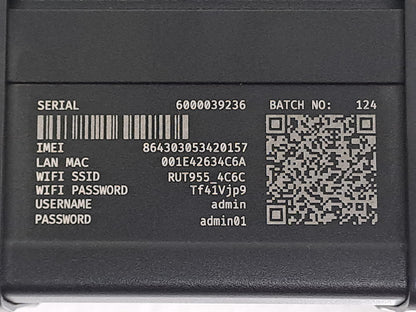Teltonika RUT955 4G LTE Dual SIM Industrial Router RS232 RS485 GPS No PSU