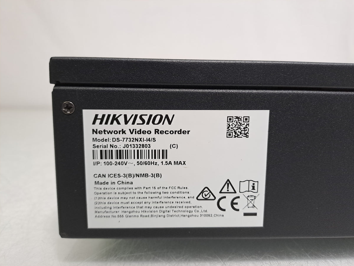 Hikvision DS-7732NXI-I4/S 32CH 12MP AcuSense 4K NVR 4-Bay AI Recorder