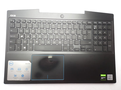 Dell G3 15 3500 80W Non-Bio UK Backlit Keyboard Palmrest 02DPKM