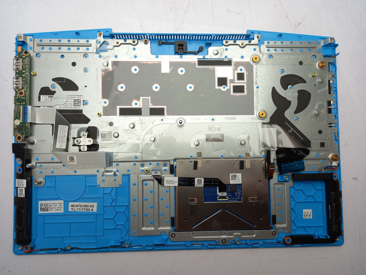 Dell G3 15 3500 80W Non-Bio UK Backlit Keyboard Palmrest 02DPKM