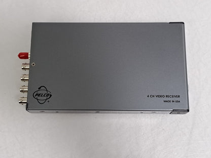 Pelco FR8304MSTR 4-Channel Multimode Fiber Optic CCTV Video Receiver ST