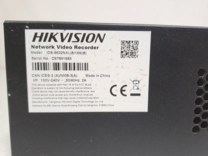Hikvision iDS-9632NXI-I8/16S(B) 32CH 12MP DeepinMind AI NVR 8-Bay RAID