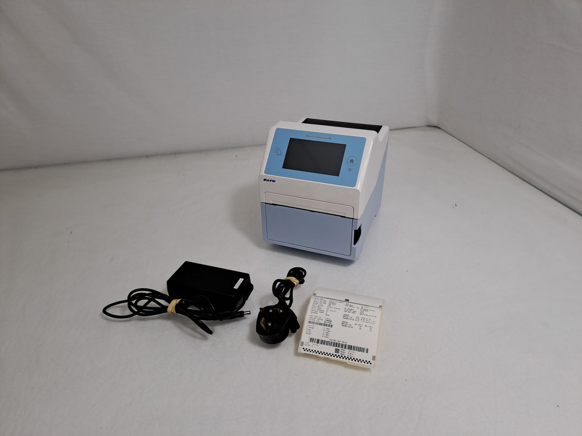 SATO CT4-LX-HC Healthcare Thermal Transfer Label Printer USB LAN NFC PSU