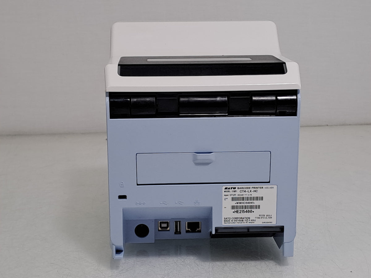 SATO CT4-LX-HC Healthcare Thermal Transfer Label Printer USB LAN NFC PSU