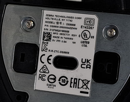 Zebra DS9908R DS9908-DLR0004ZZUS 1D/2D UHF RFID Scanner 902-928MHz