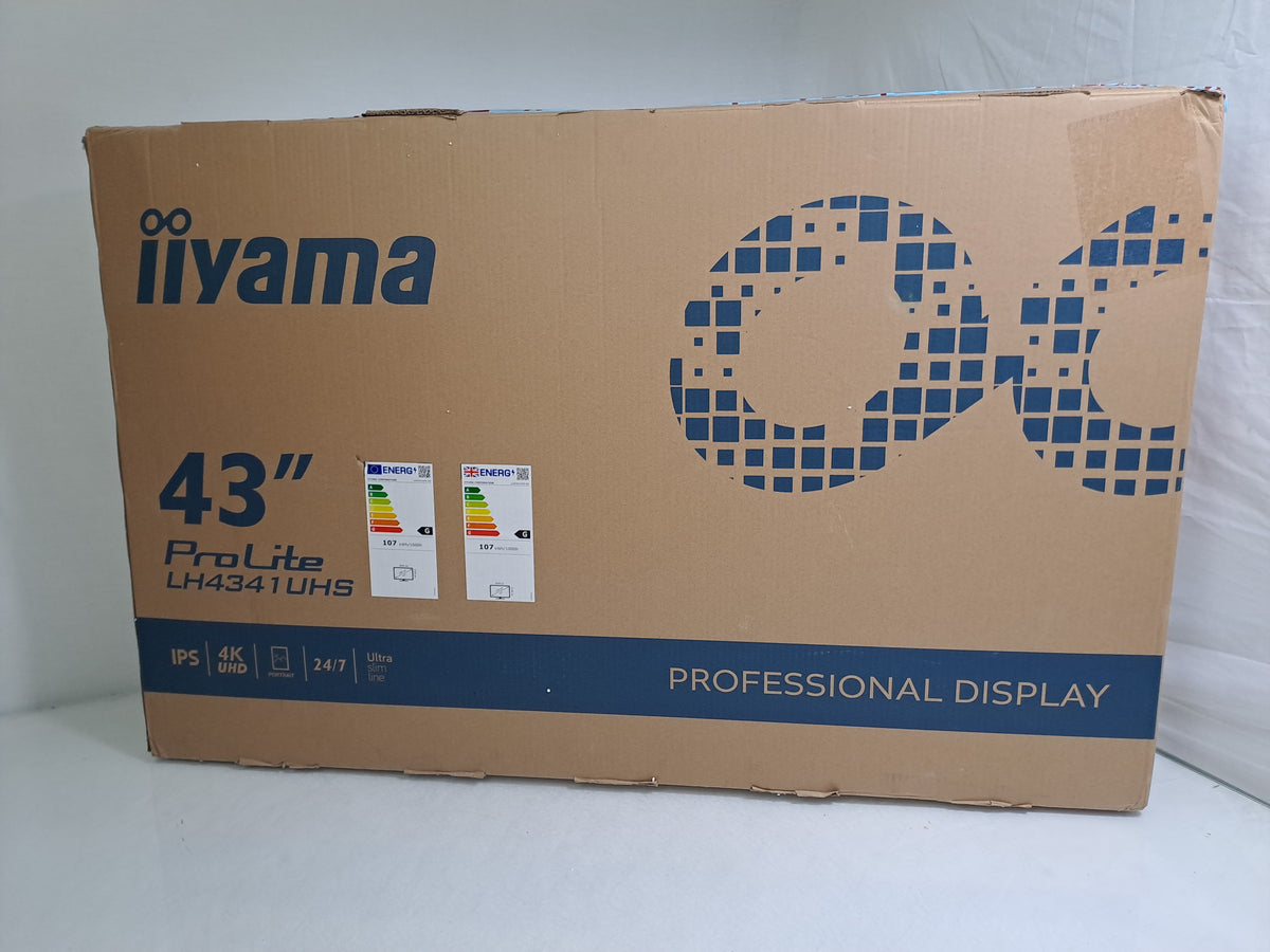 iiyama ProLite LH4341UHS-B2 43" 4K UHD IPS 500cd/m2 24/7 Digital Signage Display
