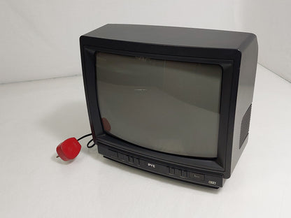 Pye 37KV1242/05B 14" Vintage CRT Colour Television RF Only Retro Gaming