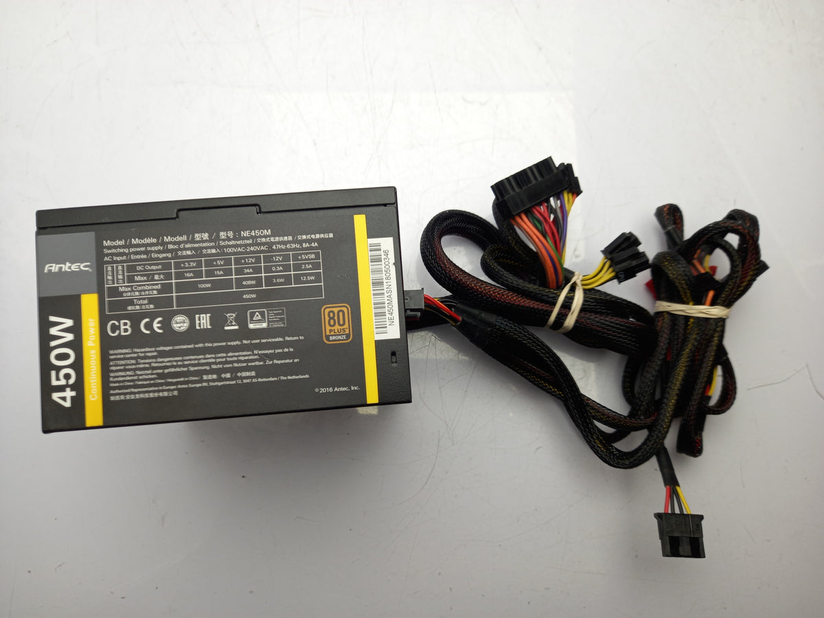 Antec NeoECO NE450M 450W 80 PLUS Bronze Semi-Modular ATX Power Supply