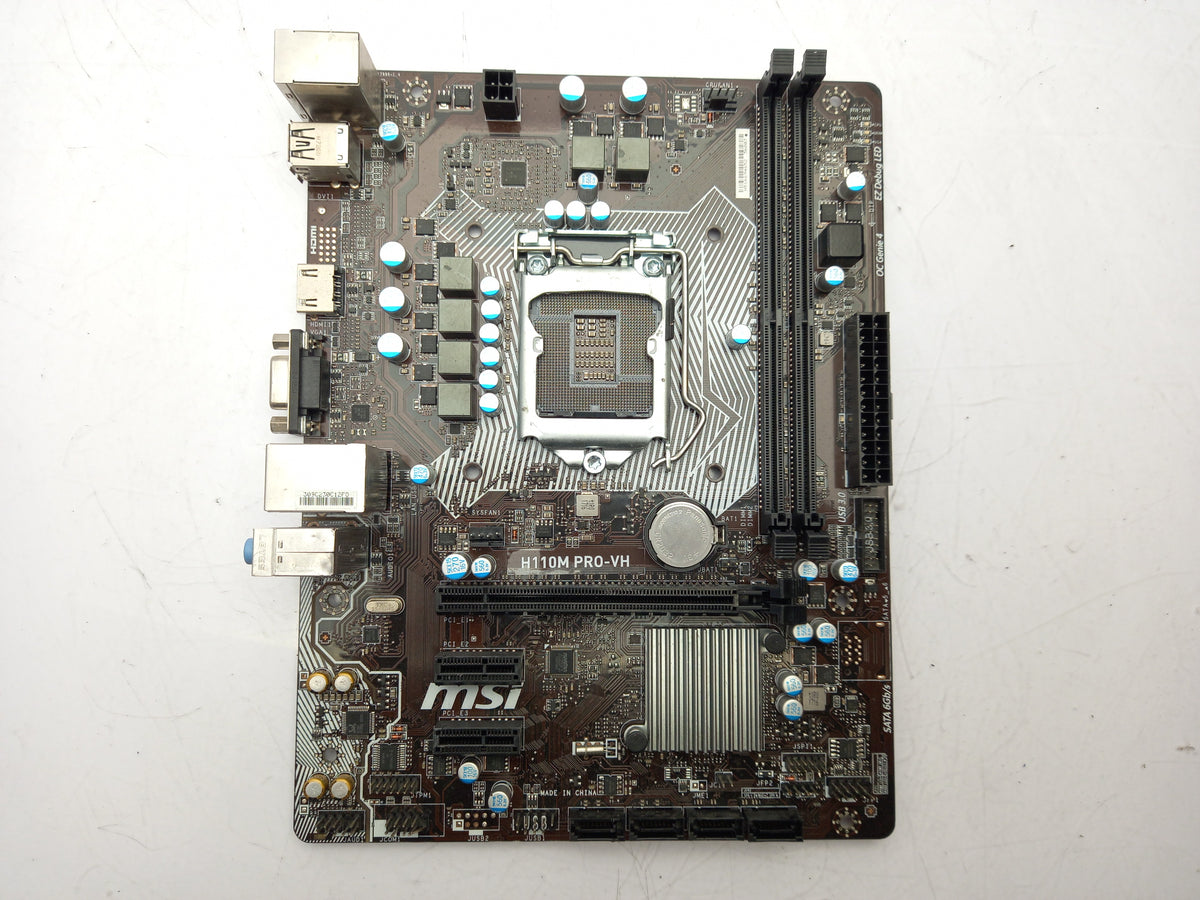 MSI H110M PRO-VH Intel H110 LGA1151 DDR4 Micro ATX HDMI VGA Motherboard