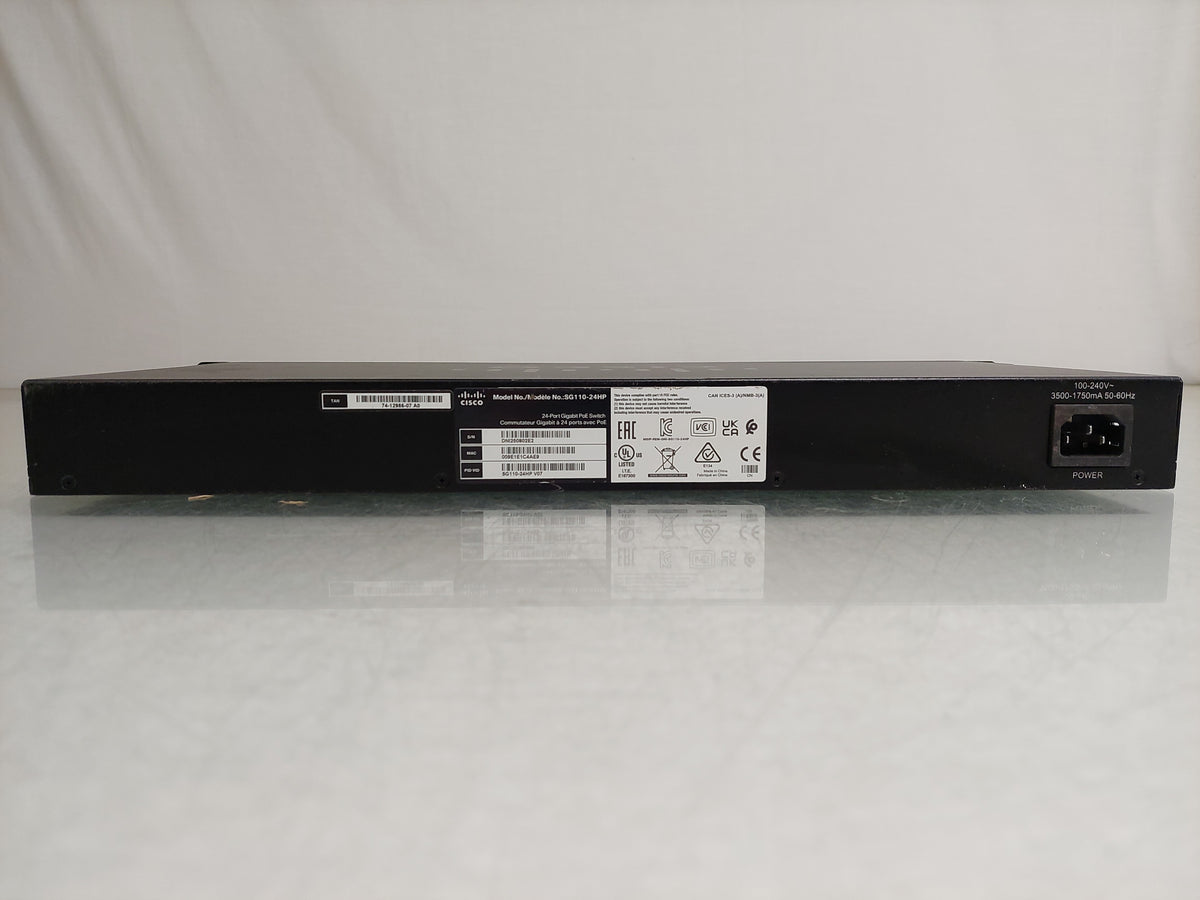 Cisco SG110-24HP V07 24-Port Gigabit Unmanaged Switch 12x PoE 100W 2x SFP