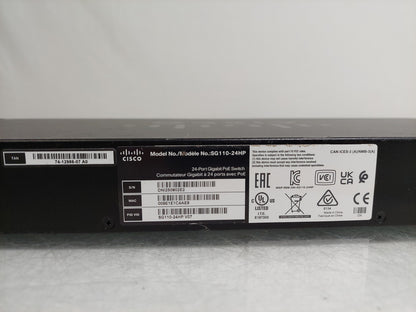 Cisco SG110-24HP V07 24-Port Gigabit Unmanaged Switch 12x PoE 100W 2x SFP