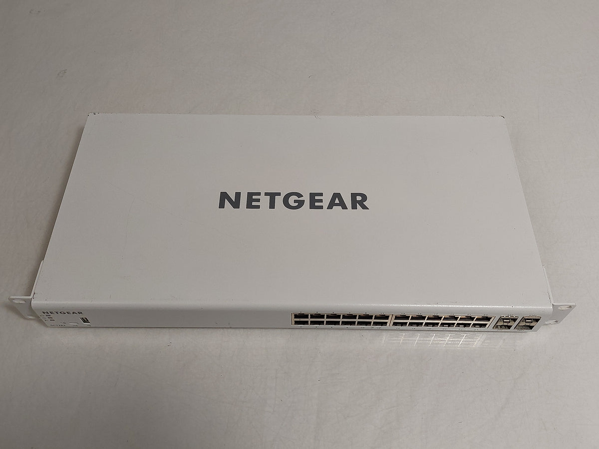 NETGEAR GC728X 28-Port Managed Smart Cloud Switch 24x GbE 2x SFP 2x 10G SFP+