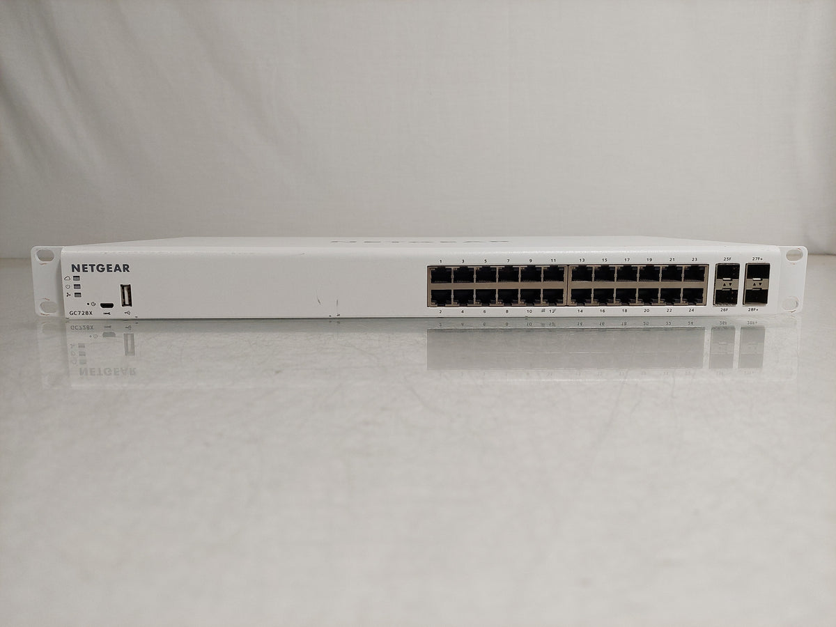 NETGEAR GC728X 28-Port Managed Smart Cloud Switch 24x GbE 2x SFP 2x 10G SFP+