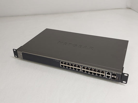 NETGEAR ProSAFE S3300-28X GS728TX 24-Port Gigabit 4x10G Stackable Managed Switch