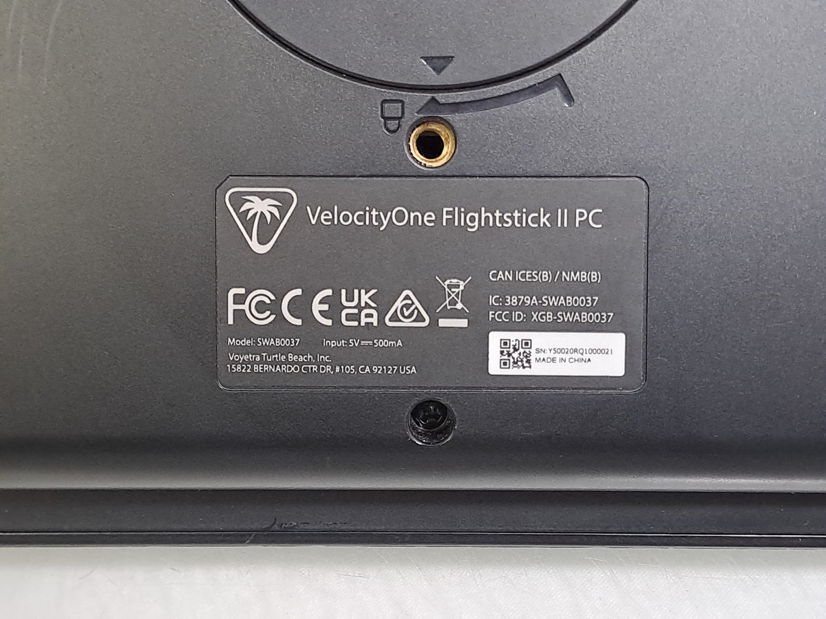 Turtle Beach VelocityOne Flightstick II SWAB0037 USB-C Flight Simulator Joystick