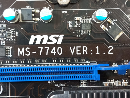 MSI H61MA-E35 (B3) Socket LGA1155 Micro ATX Motherboard With I/O Shield MS-7740